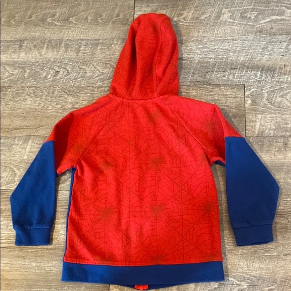 Spiderman Red and Blue Kids Costume Hoodie - Picture 7 of 7
